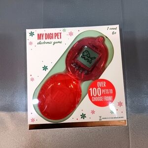 Digi Pet Electronic Virtual Digital Pet Keychain Game Red New Sealed 100 Pets